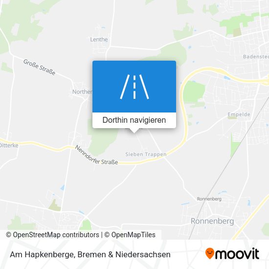 Am Hapkenberge Karte