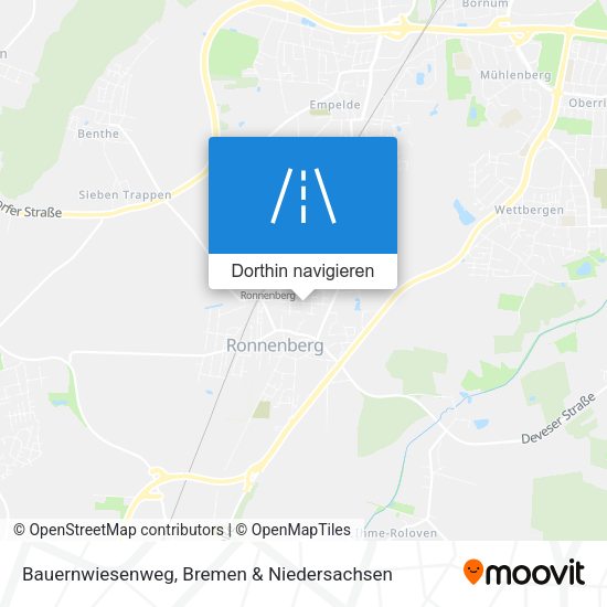 Bauernwiesenweg Karte