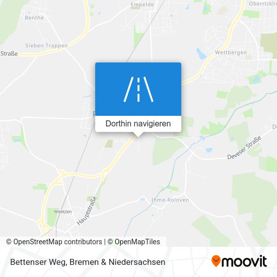 Bettenser Weg Karte