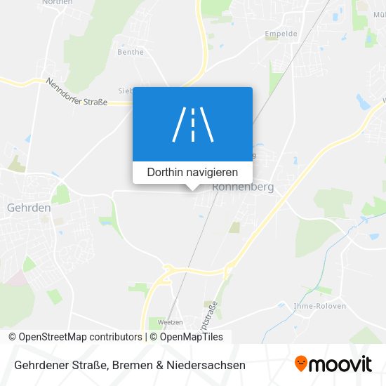 Gehrdener Straße Karte
