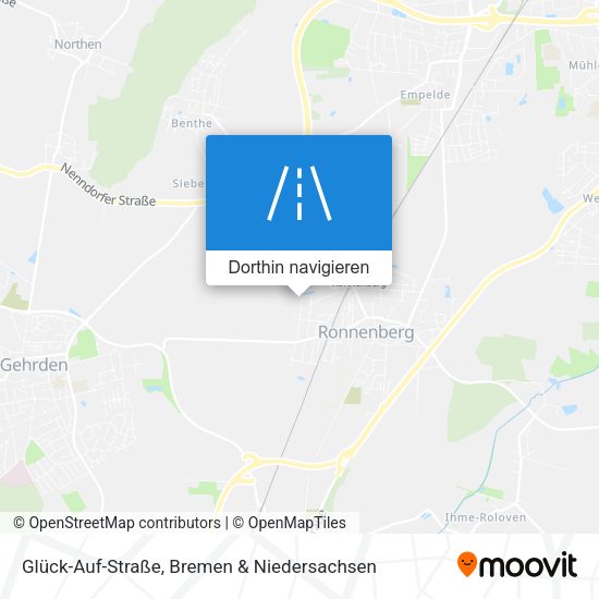 Glück-Auf-Straße Karte