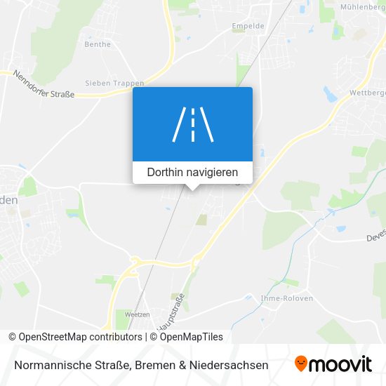 Normannische Straße Karte