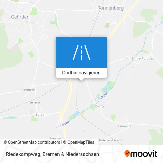 Riedekampweg Karte