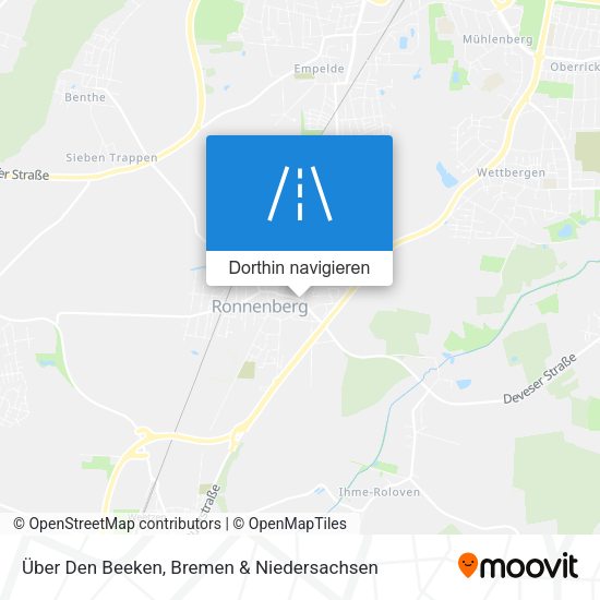 Über Den Beeken Karte