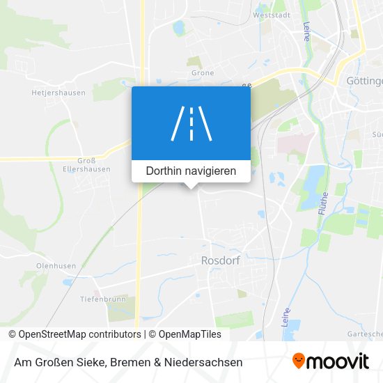 Am Großen Sieke Karte