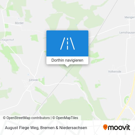 August Fiege Weg Karte