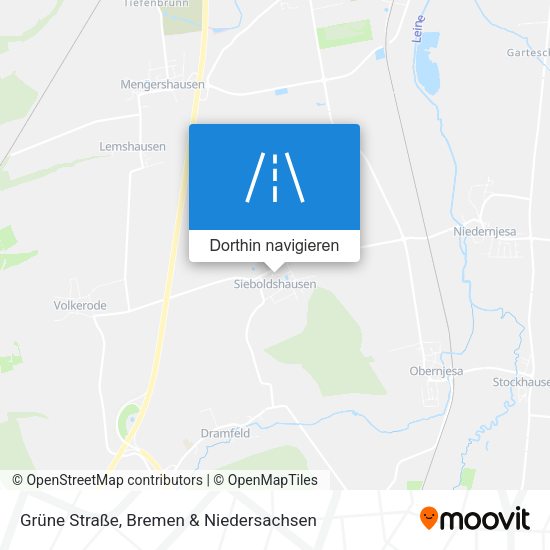 Grüne Straße Karte