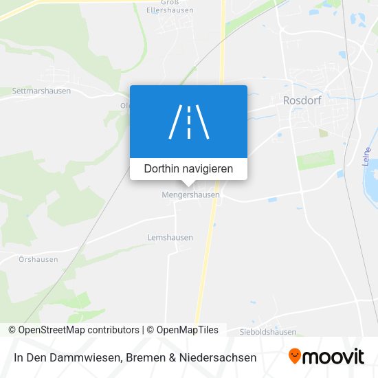 In Den Dammwiesen Karte