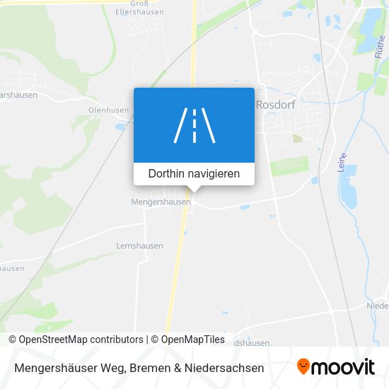 Mengershäuser Weg Karte