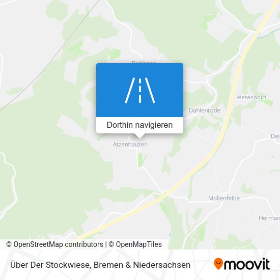 Über Der Stockwiese Karte