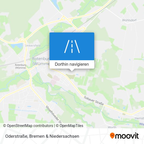 Oderstraße Karte