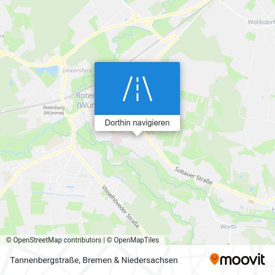 Tannenbergstraße Karte