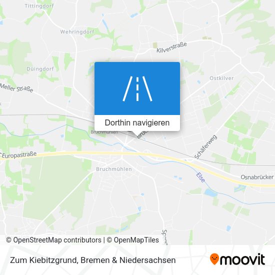 Zum Kiebitzgrund Karte