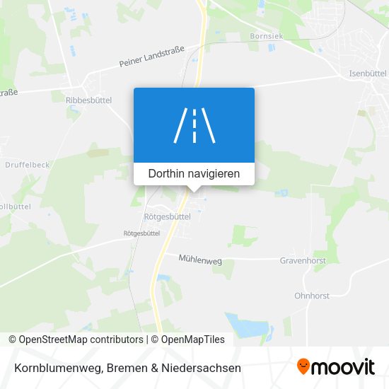 Kornblumenweg Karte