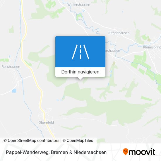 Pappel-Wanderweg Karte