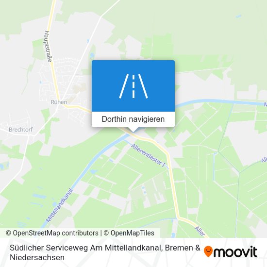 Südlicher Serviceweg Am Mittellandkanal Karte