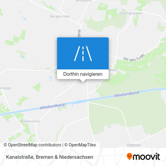 Kanalstraße Karte