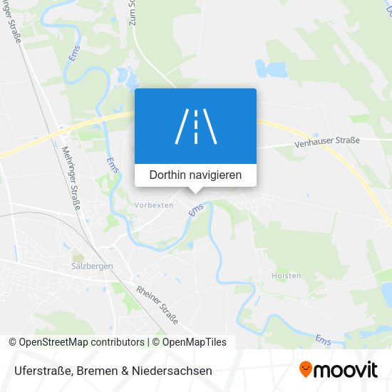 Uferstraße Karte