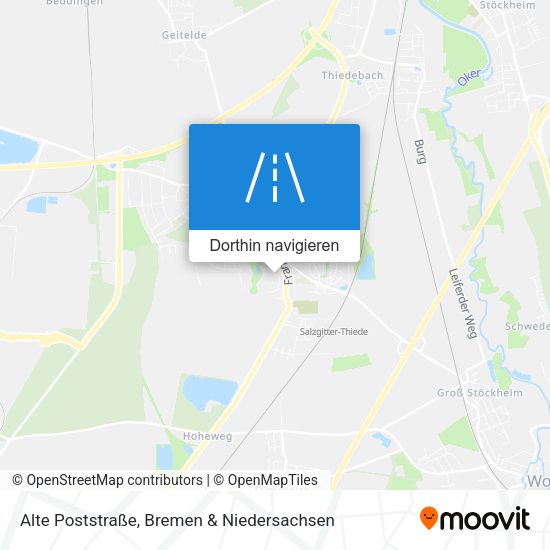 Alte Poststraße Karte