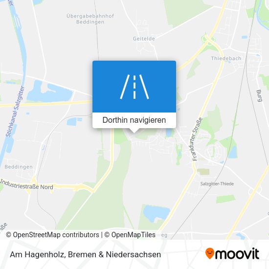 Am Hagenholz Karte
