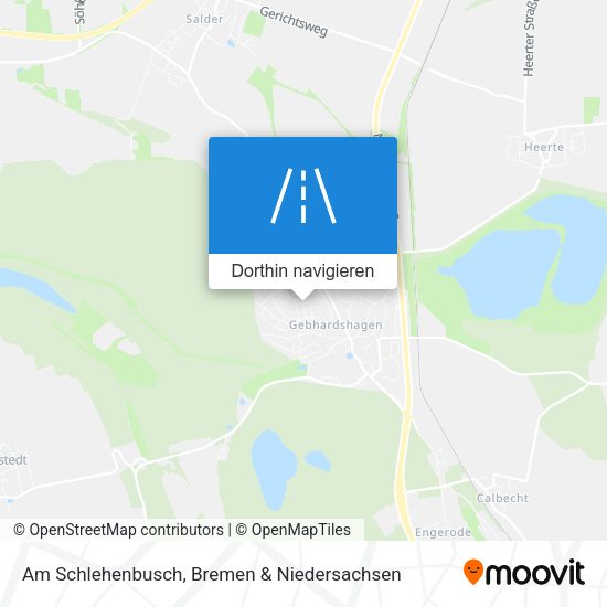 Am Schlehenbusch Karte