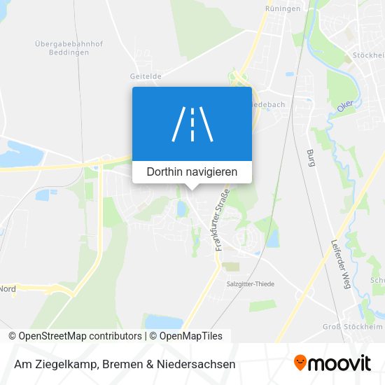 Am Ziegelkamp Karte