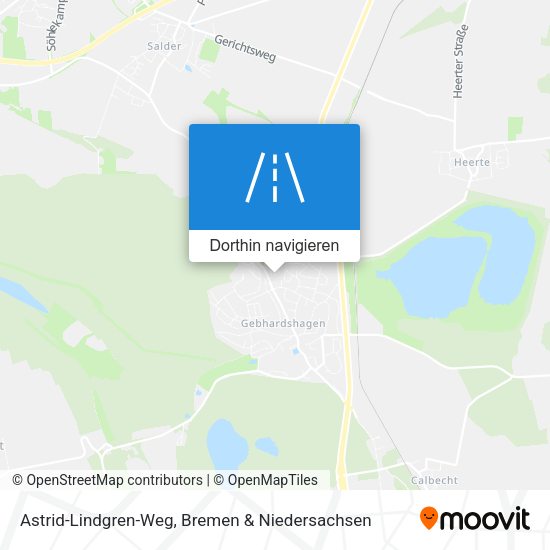 Astrid-Lindgren-Weg Karte