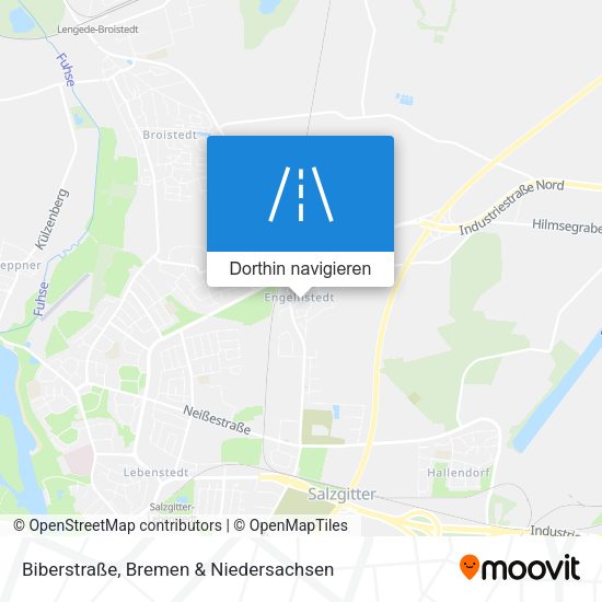 Biberstraße Karte