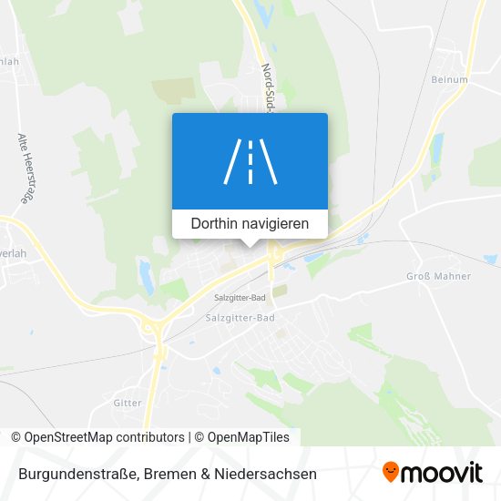 Burgundenstraße Karte