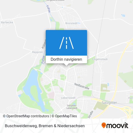 Buschweidenweg Karte