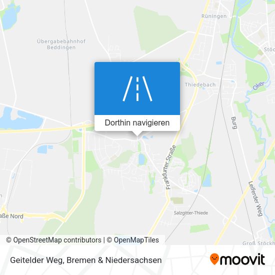 Geitelder Weg Karte