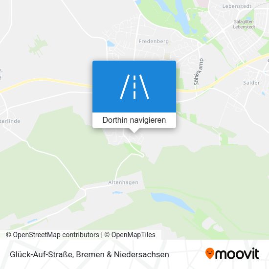 Glück-Auf-Straße Karte