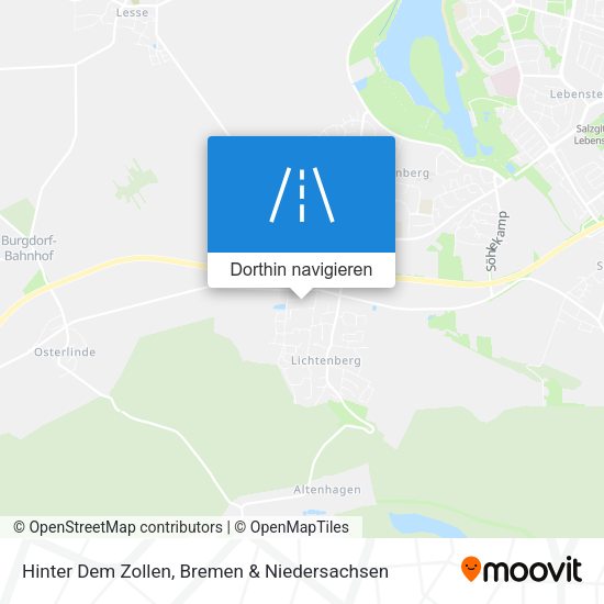 Hinter Dem Zollen Karte