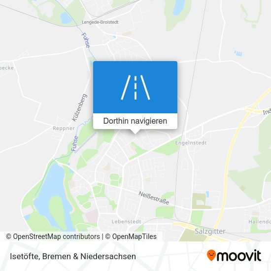 Isetöfte Karte