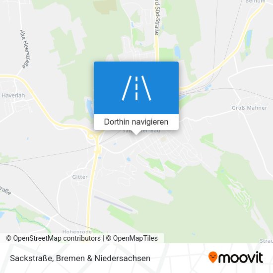Sackstraße Karte