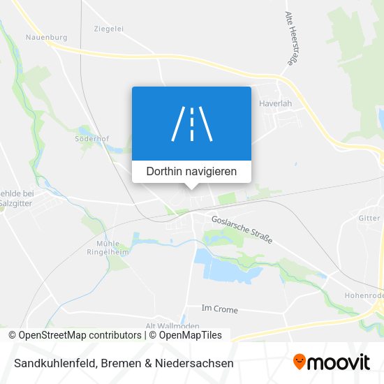 Sandkuhlenfeld Karte