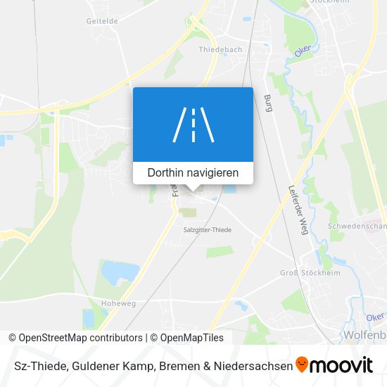 Sz-Thiede, Guldener Kamp Karte