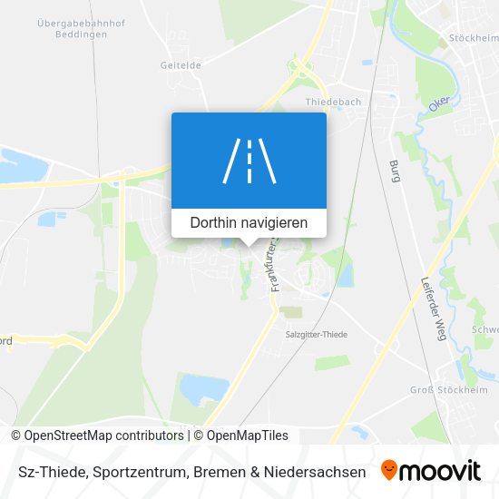 Sz-Thiede, Sportzentrum Karte