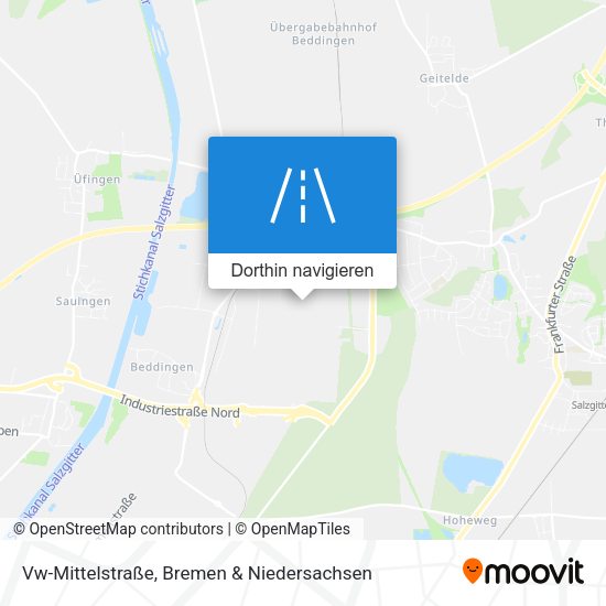 Vw-Mittelstraße Karte