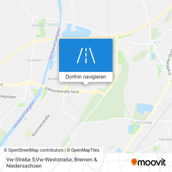 Vw-Straße 5;Vw-Weststraße Karte