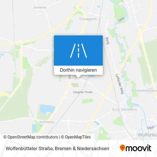 Wolfenbütteler Straße Karte