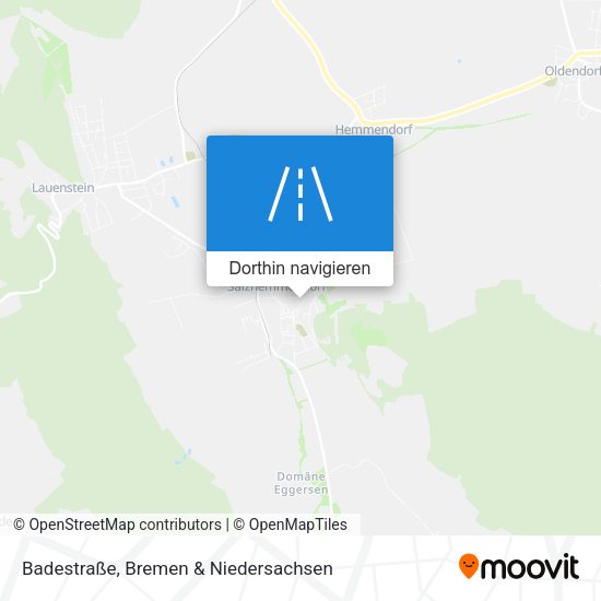 Badestraße Karte