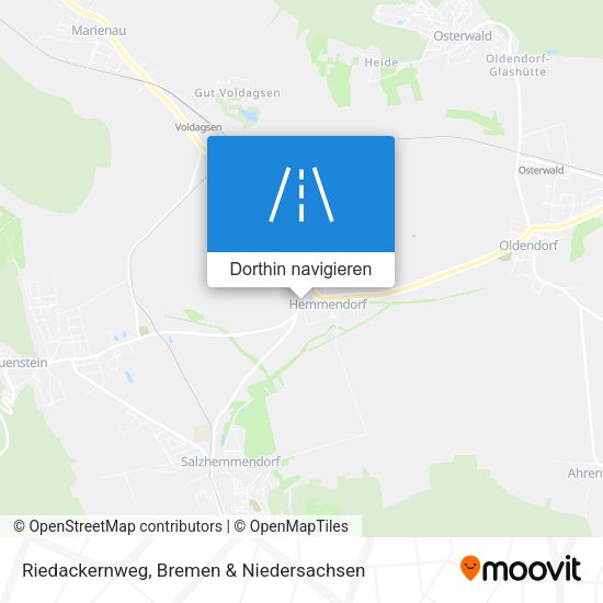Riedackernweg Karte