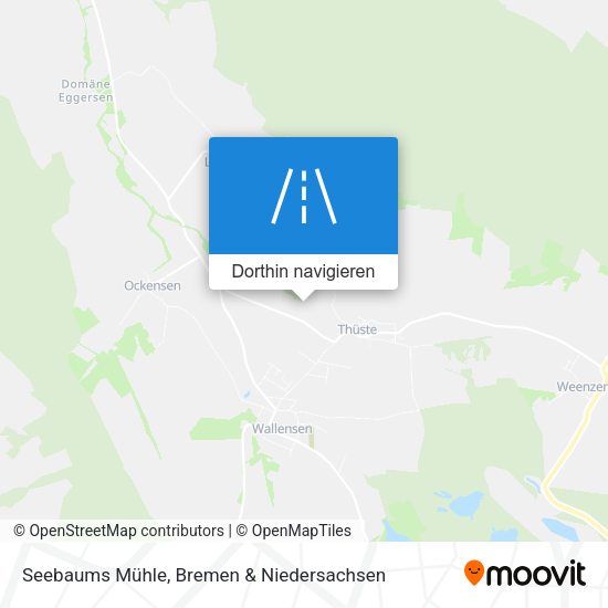 Seebaums Mühle Karte