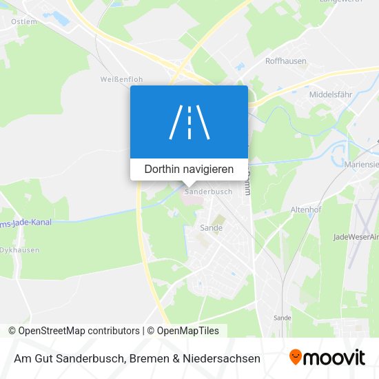 Am Gut Sanderbusch Karte