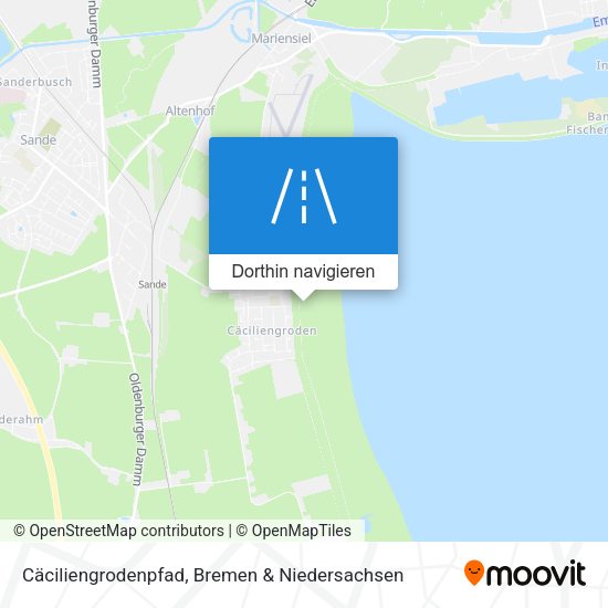 Cäciliengrodenpfad Karte
