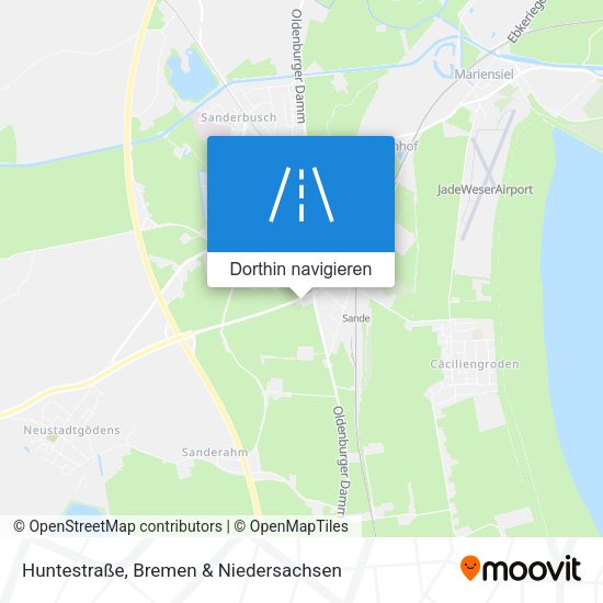 Huntestraße Karte