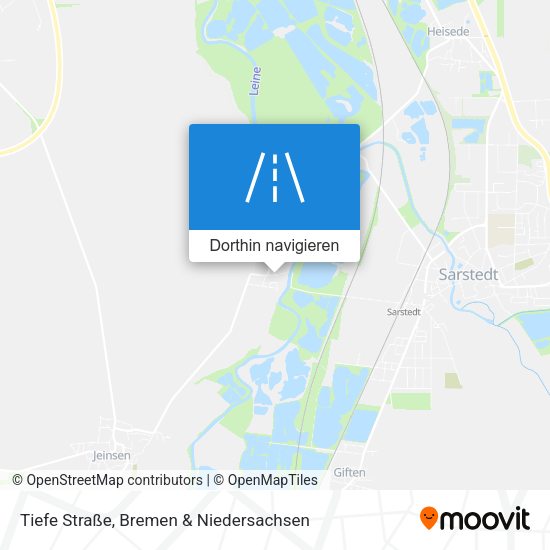 Tiefe Straße Karte