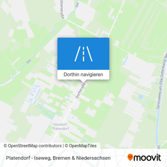 Platendorf - Iseweg Karte