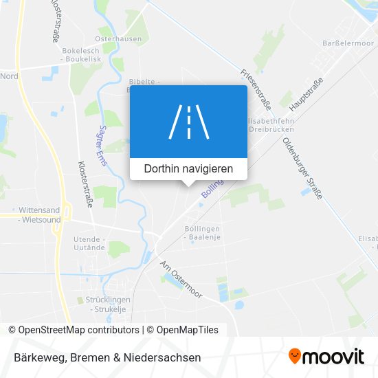 Bärkeweg Karte